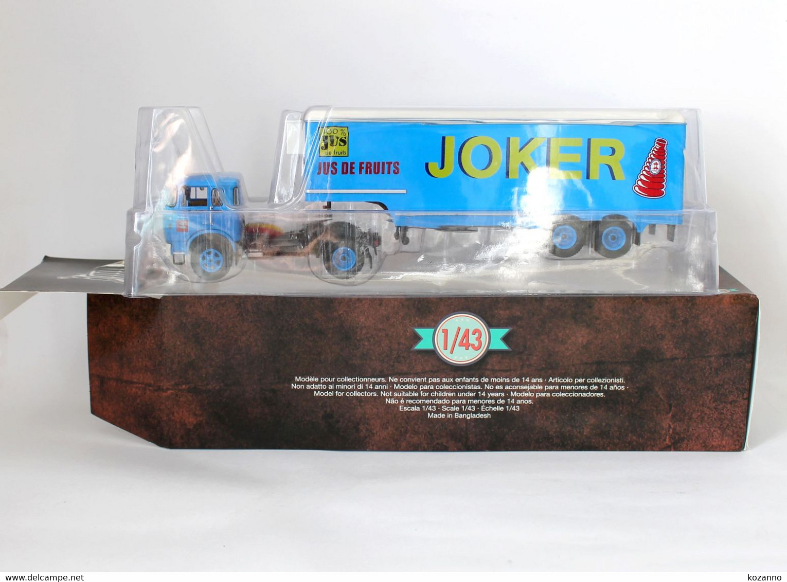 CAMION JOKER 100% JUS DE FRUIT - 1/43 MODÈLE RÉDUIT MINIATURE TRACTEUR SEMI-REMORQUE ALTAYA   (3)