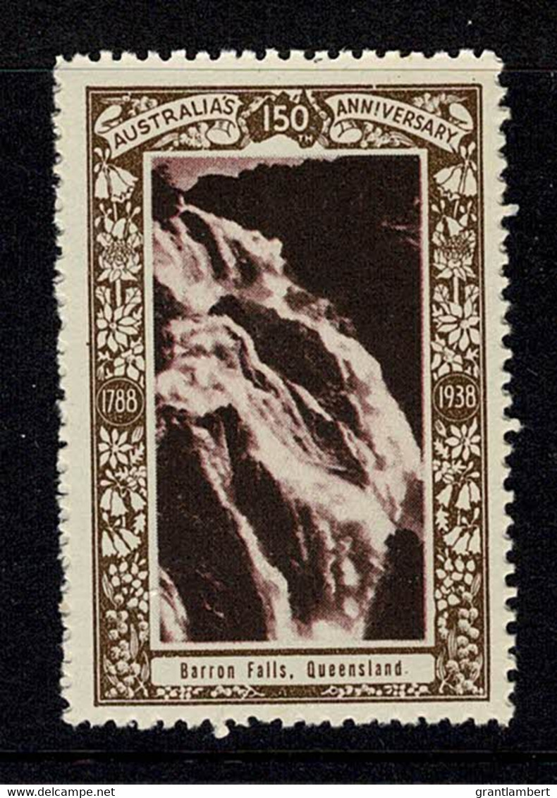 Australia 1938 Barron Falls, Queensland - NSW 150th Anniversary Cinderella MNH - Cinderella