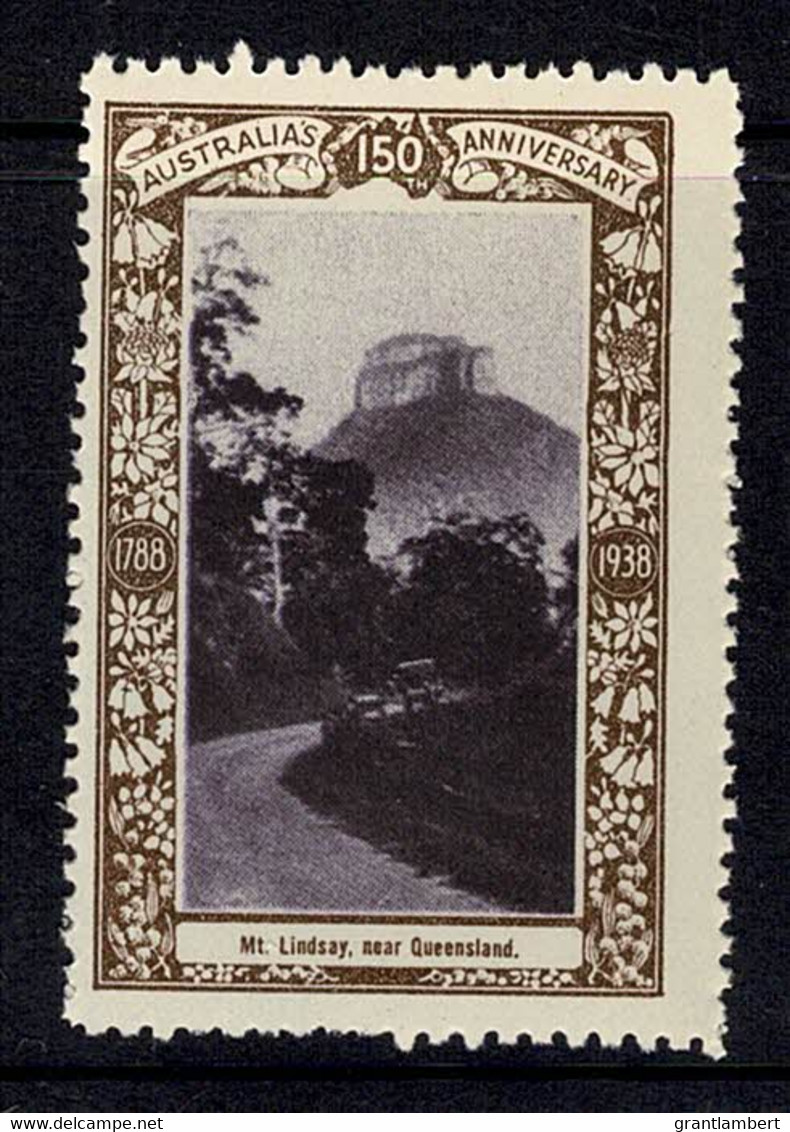 Australia 1938 Mt. Lindsay, Near Queensland - NSW 150th Anniversary Cinderella MNH - Werbemarken, Vignetten