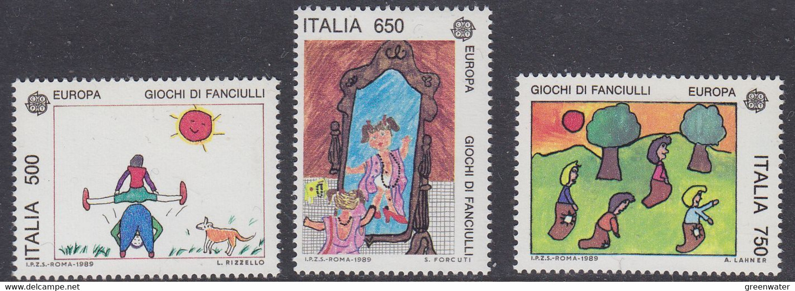 Europa Cept 1989 Italy 3v  ** Mnh (50098D) ROCK BOTTOM - 1989