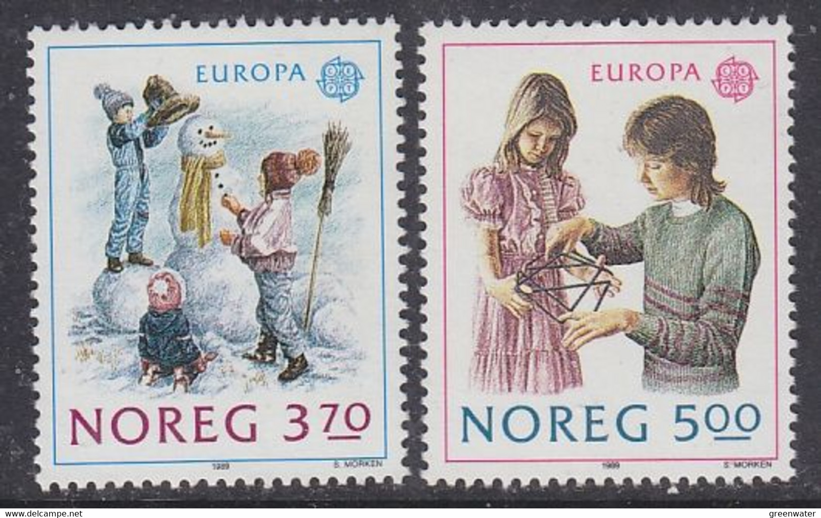 Europa Cept 1989 Norway 2v ** Mnh (50098L) ROCK BOTTOM - 1989