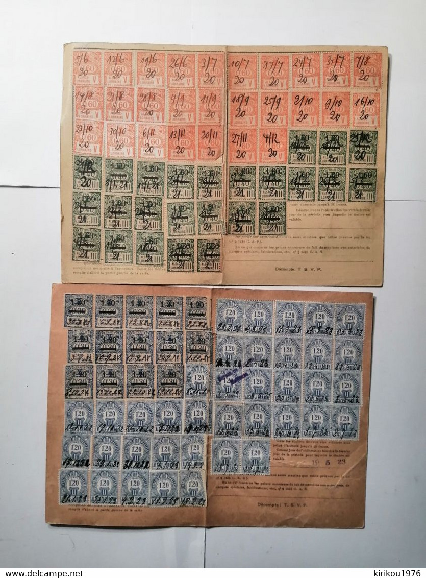 Timbres Fiscaux  Elsass-Lothringen 10pcs - Other & Unclassified