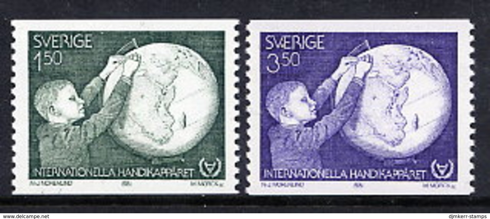 SWEDEN 1981 Year Of The Disabled MNH / **.  Michel 1143-44 - Ungebraucht