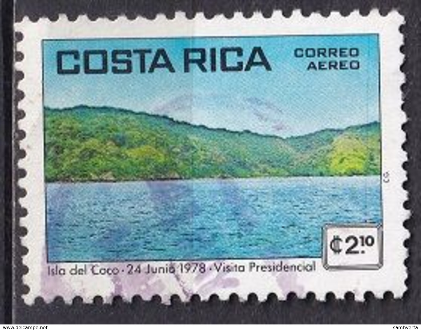 Costa Rica 1979 - Airmail - Presidential Visit To Cocos Island - Costa Rica