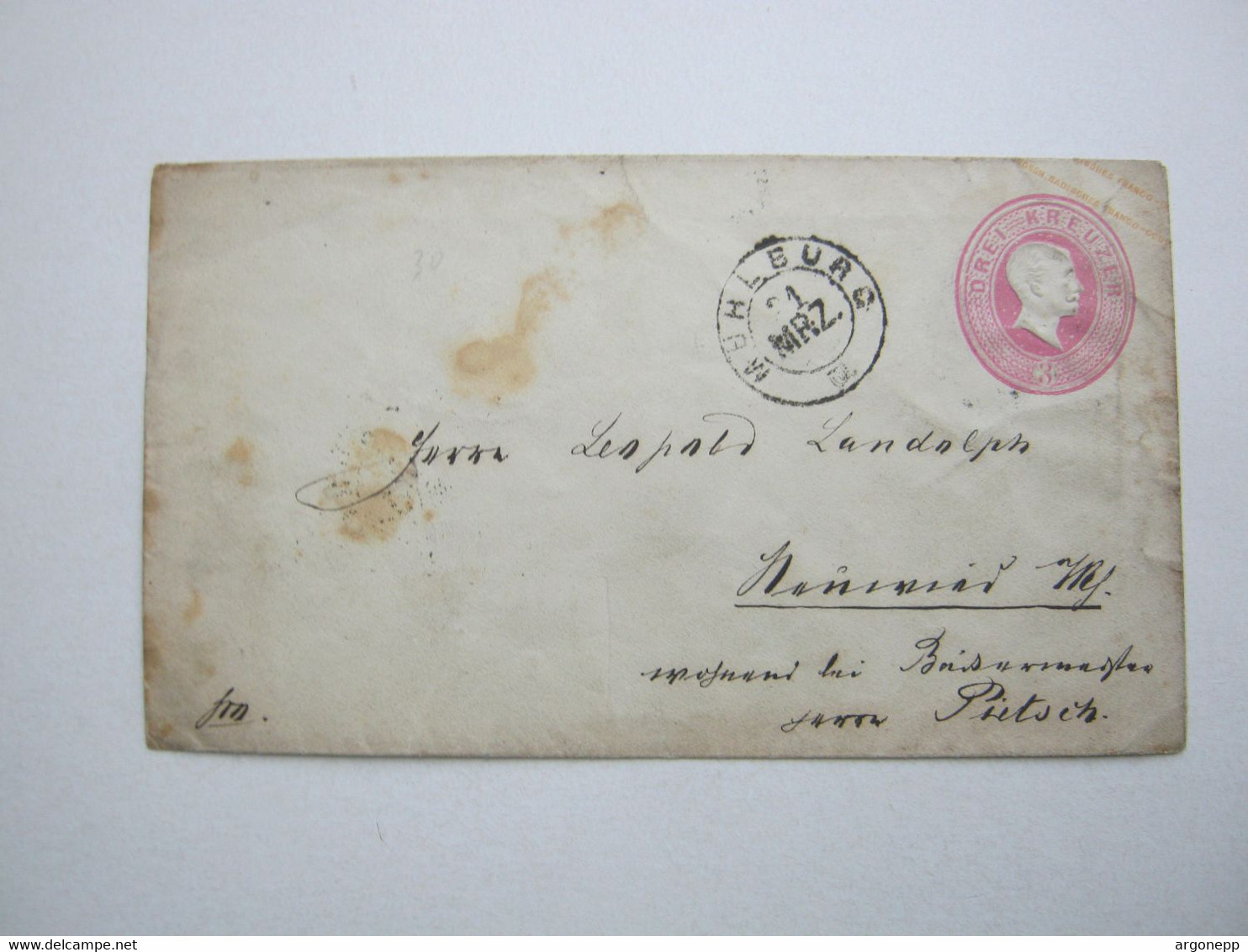 MÜHLBURG , Klarer Stempel Auf Ganzsache - Postal  Stationery