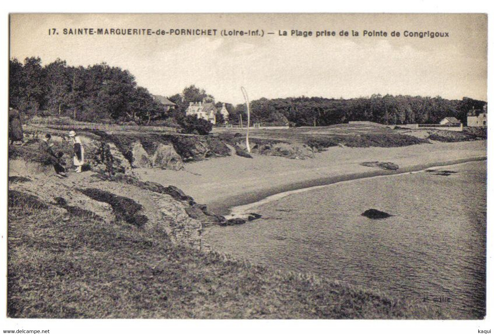 LOIRE-ATLANTIQUE - SAINTE-MARGUERITE-de-PORNICHET - La Plage Prise De La Ponte De Congrigoux - Altri & Non Classificati