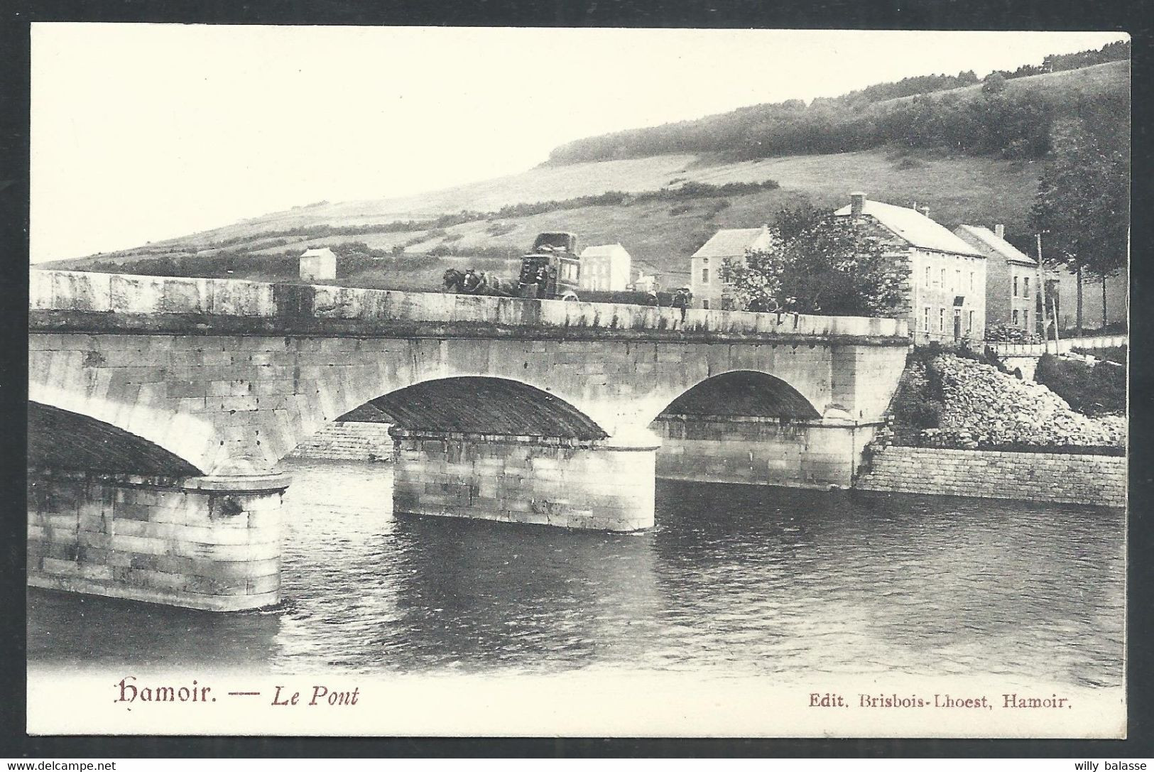 +++ CPA - HAMOIR - Le Pont - Malle Poste   // - Hamoir