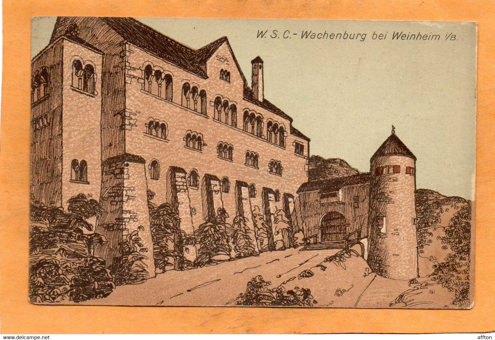 Weinheim Germany 1910 Postcard - Weinheim