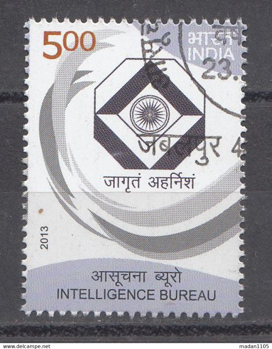 INDIA 2013, FIRST DAY CANCELLED,  Intelligence Bureau, Agency, 1 V - Oblitérés