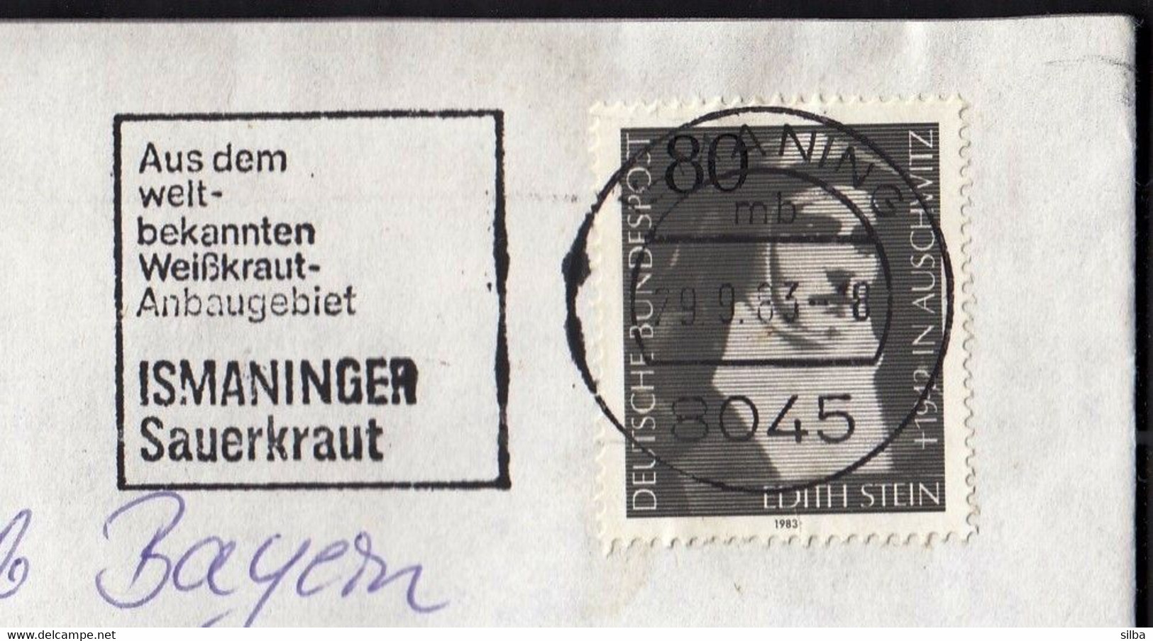 Germany Ismaning 1983 / Ismaninger Sauerkraut / Machine Stamp - Macchine Per Obliterare (EMA)