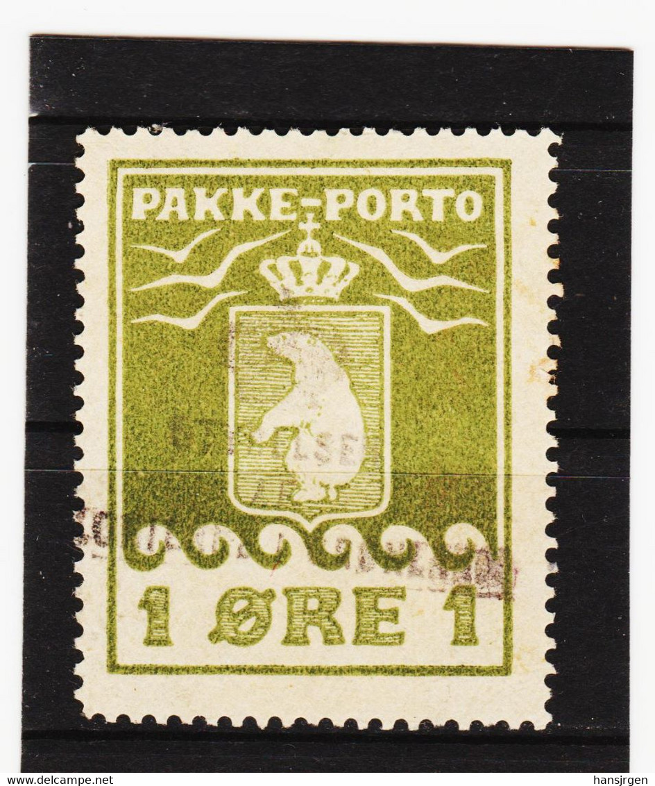 CCP609 GRÖNLAND 1915/37 PAKKE-PORTO Michl  4 A  Gestempelt SIEHE ABBILDUNG - Paquetes Postales