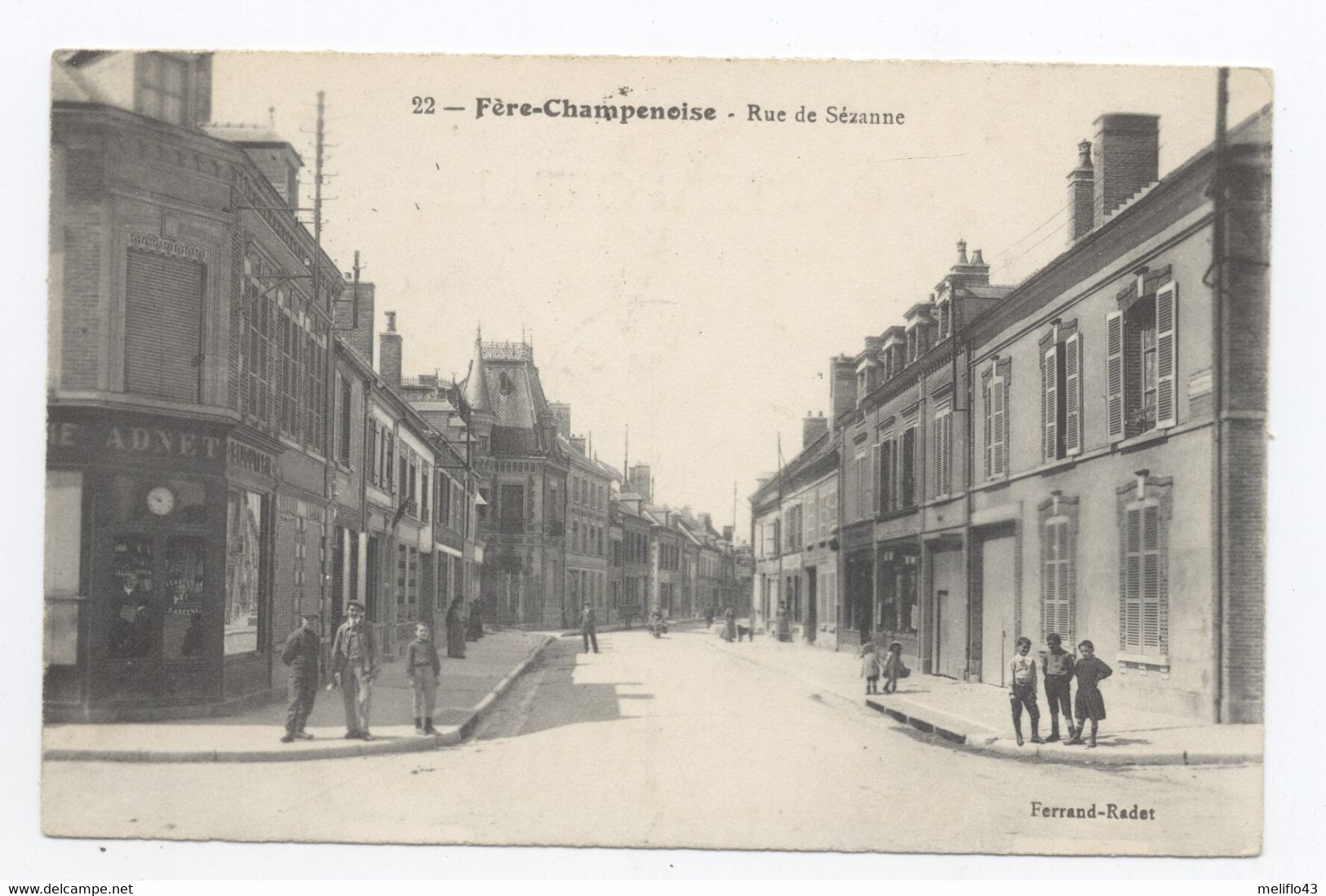 51/CPA A - Fère En Champenoise - Rue De Sézanne - Fère-Champenoise