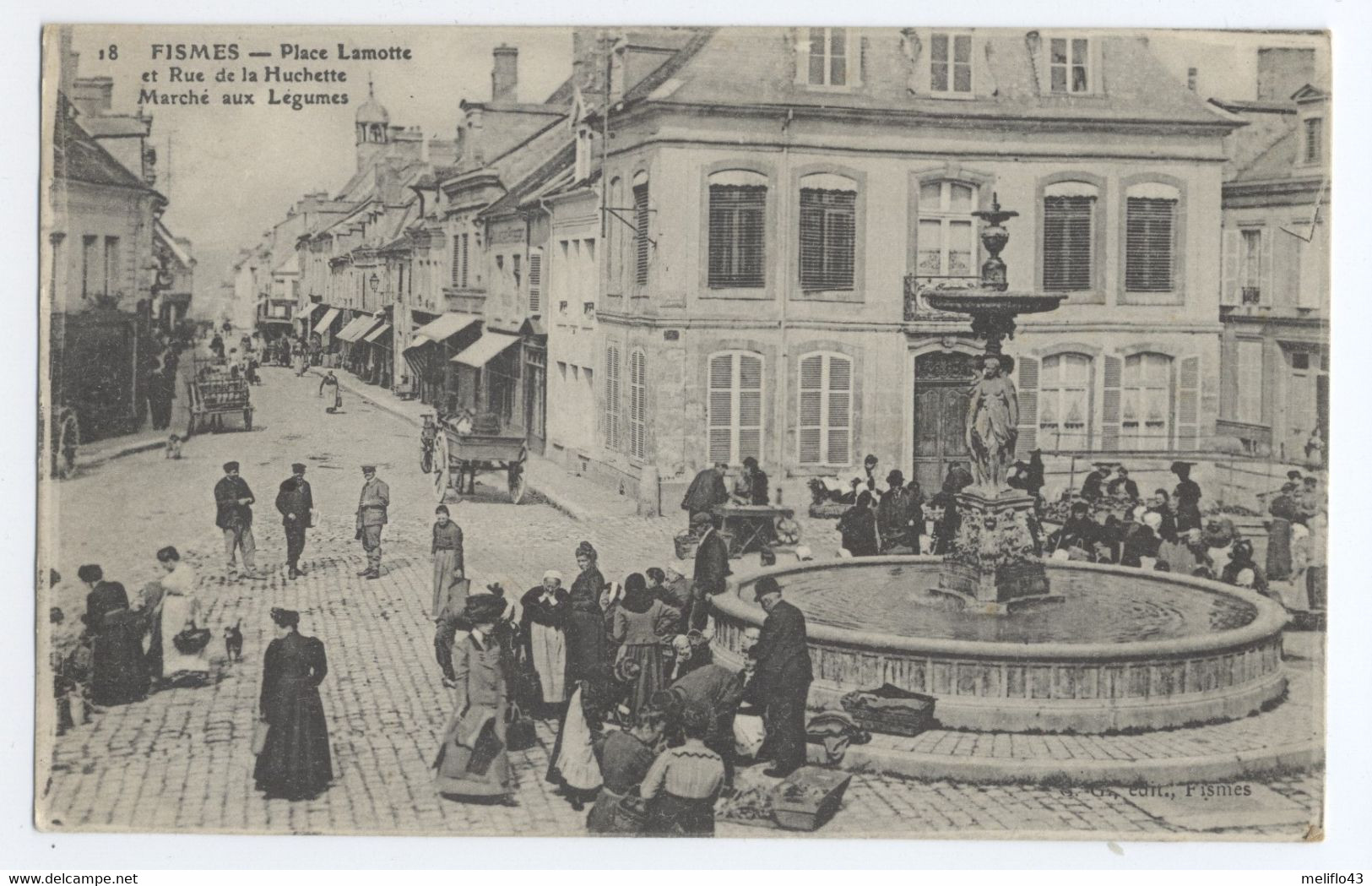 51/CPA A - Fismes - Place Lamotte Et Rue De La Huchette - Marché Aux Légumes - Fismes