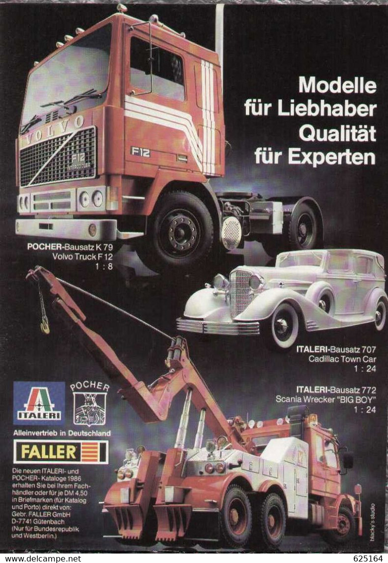 Page De Publicité POCHER ITALERI FALLER 1986 Qualität Für Experten - Catalogi