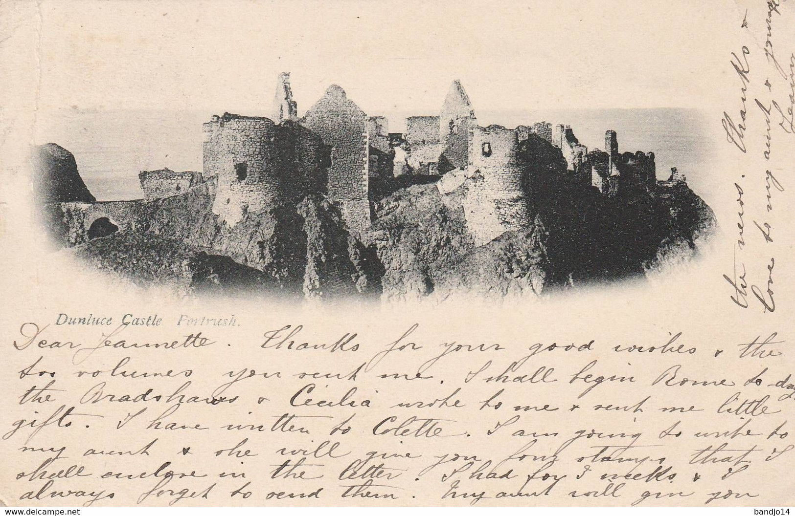 1901 Dunluce Castle - Scan Recto- Verso - Antrim