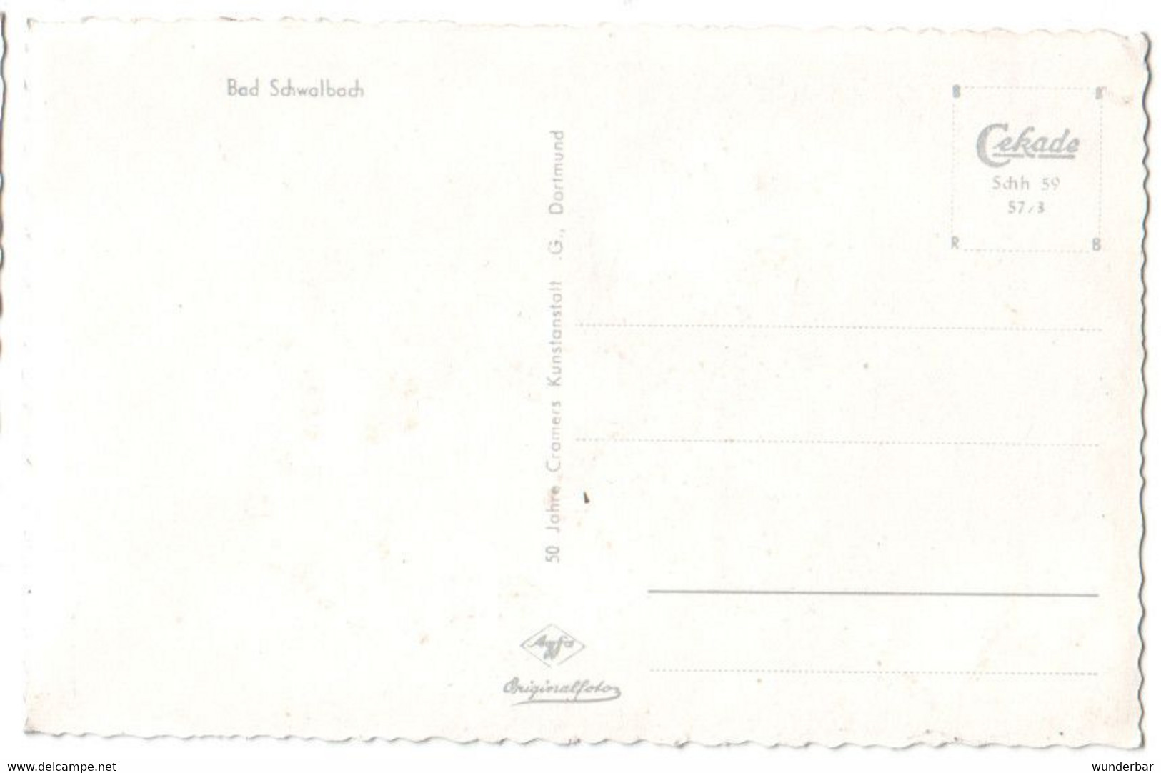 Bad Schwalbach  1957  (z6375) - Bad Schwalbach