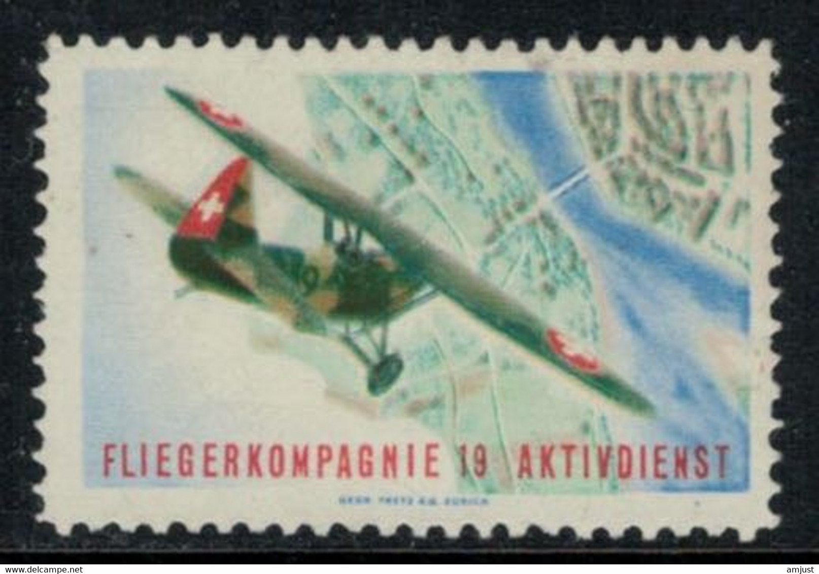 Suisse /Schweiz/Switzerland // Vignette Militaire // Flieger, Kp.19 - Vignettes