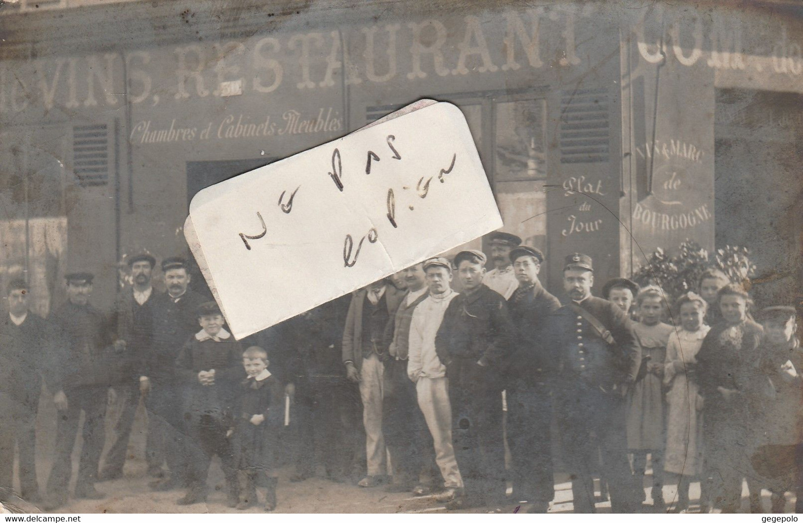 PARIS  - CAFE-RESTAURANT à Localiser  ( Carte Photo ) Très Animée - Cafés, Hôtels, Restaurants