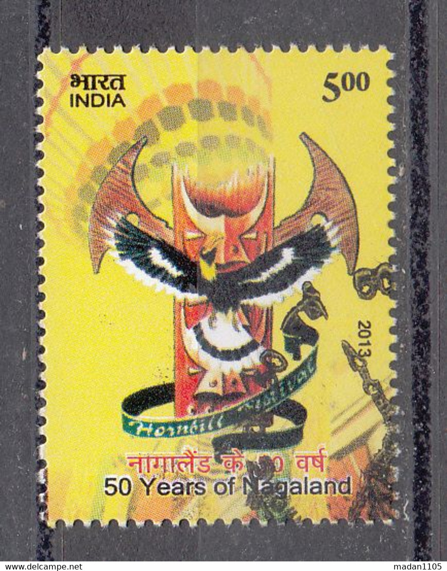 INDIA 2013, FIRST DAY CANCELLED, 50 Years Of Nagaland, 1 V - Gebruikt