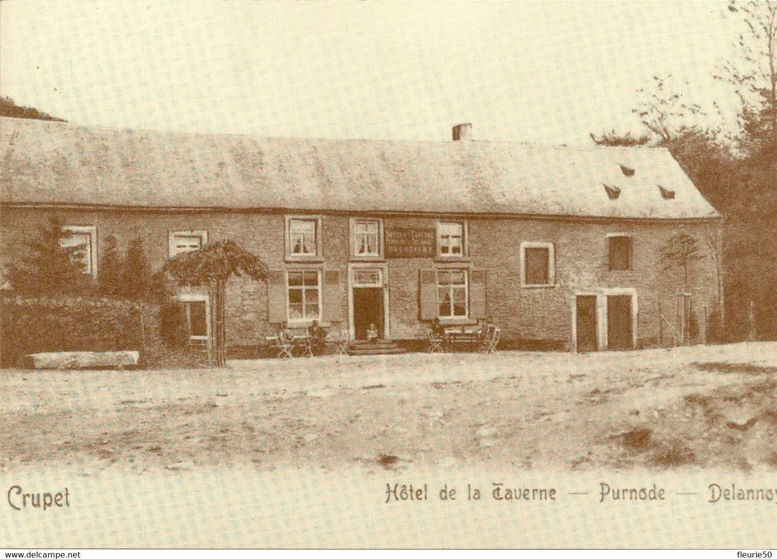 CRUPET - Hôtel De La Taverne Purnode-Delannoy. (Carte Adeps, Reproduction). - Assesse