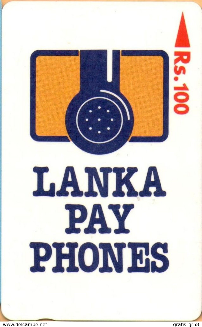 Sri Lanka (Ceylon) - SRL-11A, GPT, 11SRLA, Lanka Payphones Logo, Rs.100, Used - Sri Lanka (Ceilán)