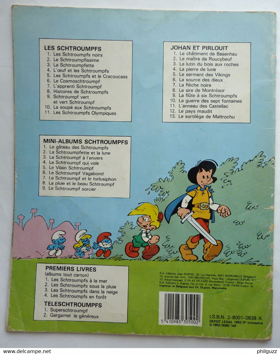 LES SCHTROUMPFS - LIVRE GARGAMEL LE GENEREUX 2 DUPUIS - 1983 (2) - Schtroumpfs, Les