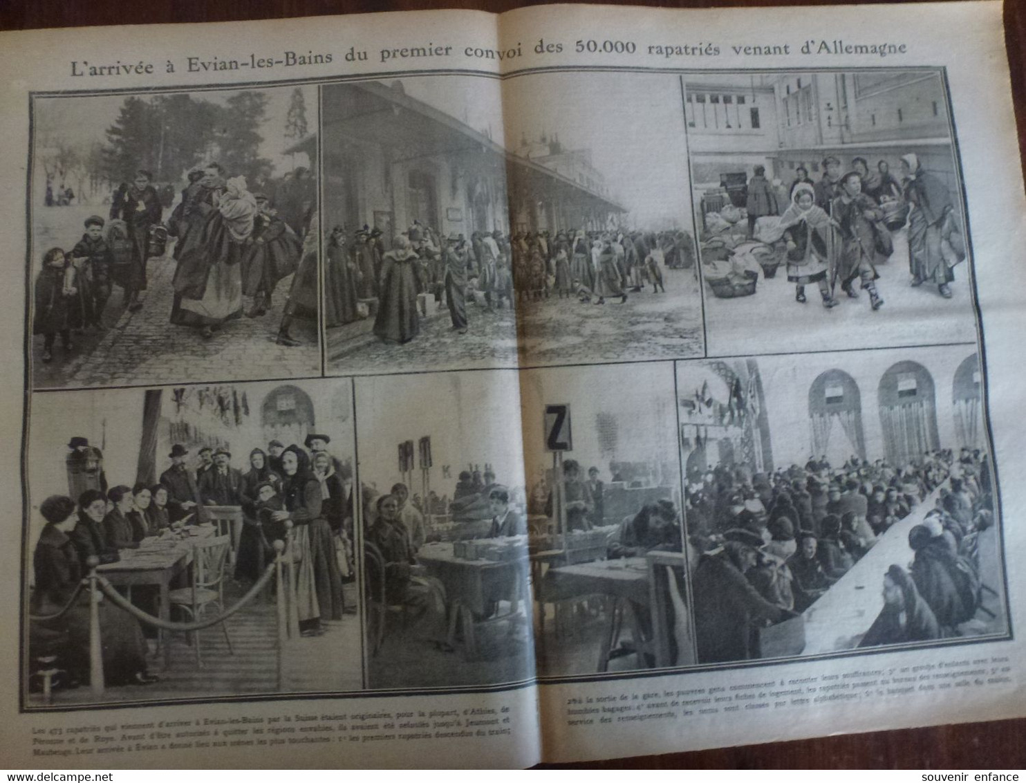 Journal Excelsior 23 Janvier 1917 2261 Boy Scouts Evians Les Bains Ireneu Machado  WW1 Guerre - Autres & Non Classés