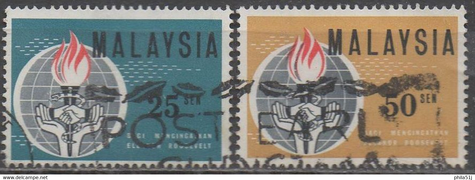 MALAYSIA __N°9 & 11 __OBL VOIR SCAN - Malaysia (1964-...)