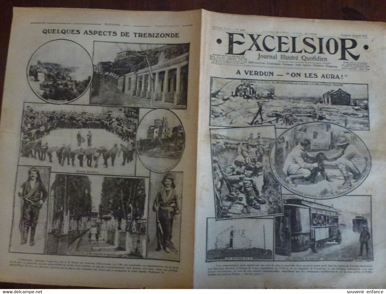 Journal Excelsior 21 Avril 1916 1984 Verdun Souvenir De Pâques Trezibonde  WW1 Guerre - Autres & Non Classés