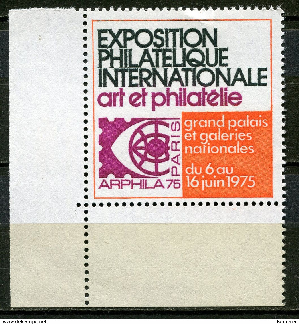 France - Vignette ARPHILA 75 En Bord De Feuille - ** - Philatelic Fairs