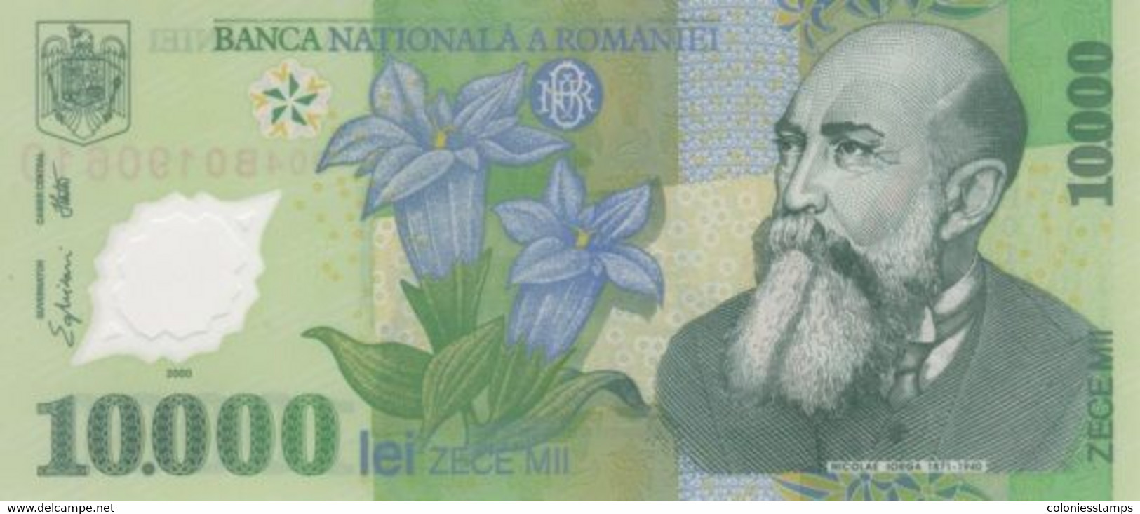 (B0101) ROMANIA, 2000. 10000 Lei. P-112a. UNC - Romania