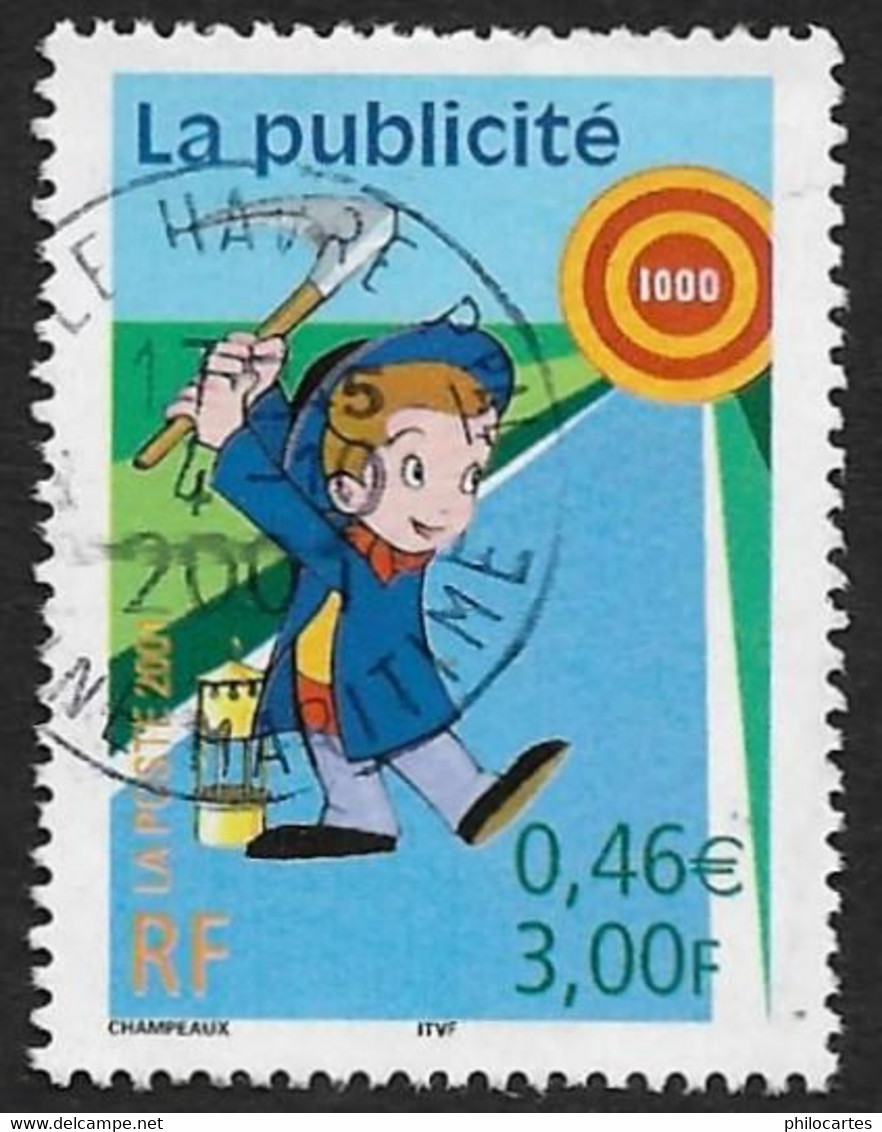 FRANCE  2001  -  Y&T  3373  -   Publicité  -  Oblitéré - Used Stamps