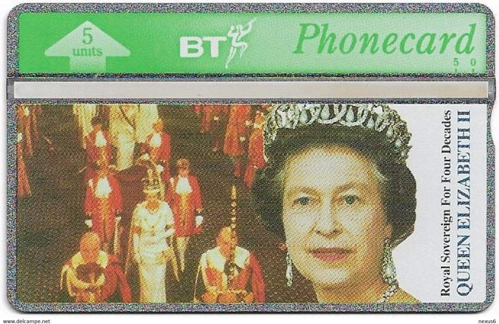 UK - BT - L&G - BTO-027 - Queen Elizabeth II 40th Anniversary - 343KC - 5Units, 10.000ex, Mint - BT Buitenlandse Uitgaven