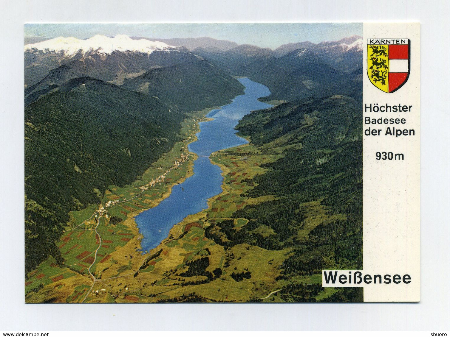 CP Utilisée. Weissensee, Höchster Badesee Der Alpen. Kärnten. Austria Austrija Österreich Autriche. Lac De Montagne - Weissensee