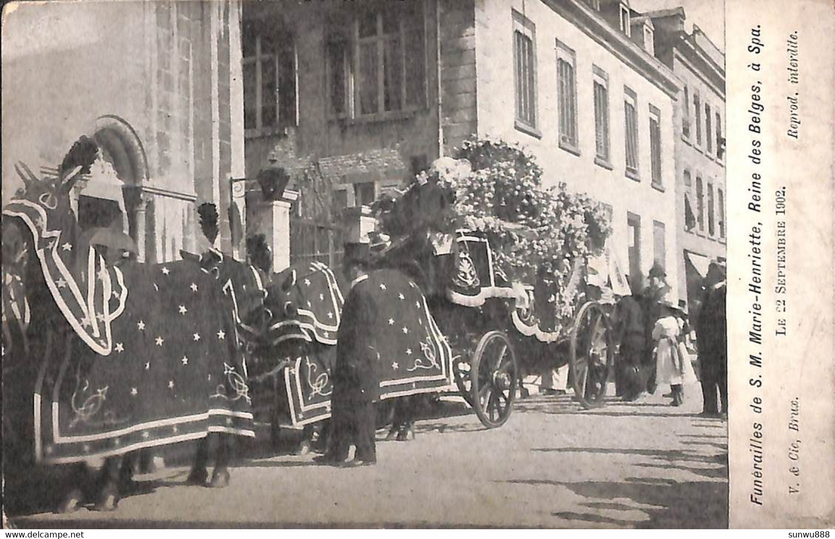 Spa - Funérailles De SM Marie-Henriette, Reine Des Belges (Vanderauwera & Cie) - Spa