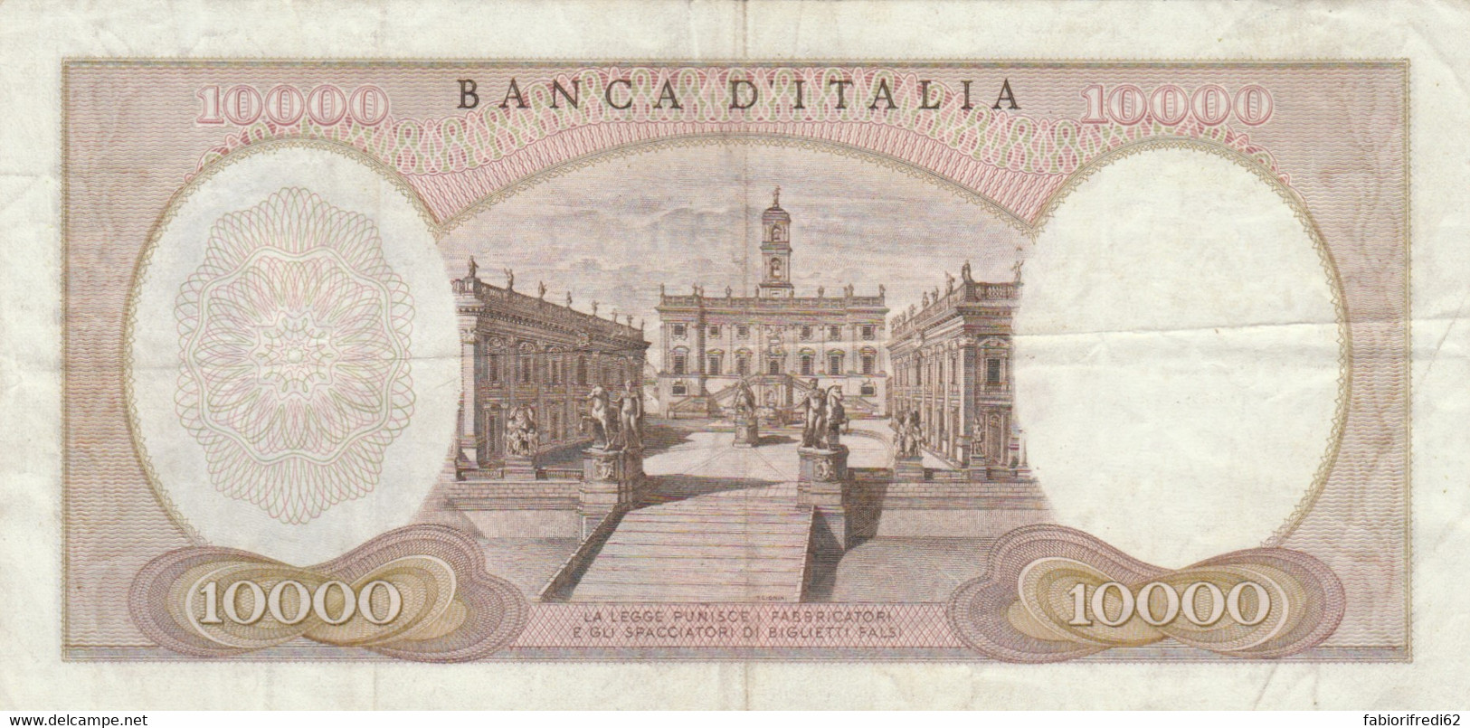 BANCONOTA 1962 ITALIA 10000 MICHELANGELO EF (ZX1468 - 10000 Lire