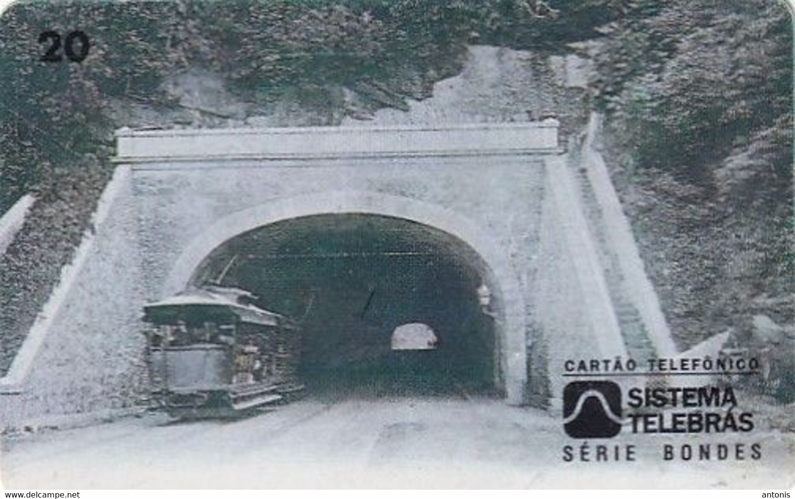 BRAZIL(Sistema Telebras) - Tram, Arquivo Geral Da Cidade Do Rio De Janeiro Acervo/Tunel Do Leme, 09/96, Used - Treni