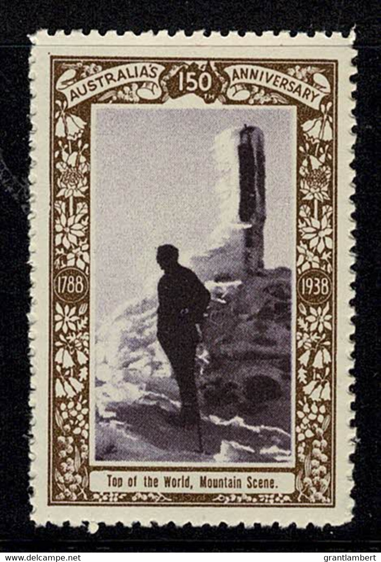 Australia 1938 Top Of The World, Mountain Scene - NSW 150th Anniversary Cinderella MNH - Cinderelas