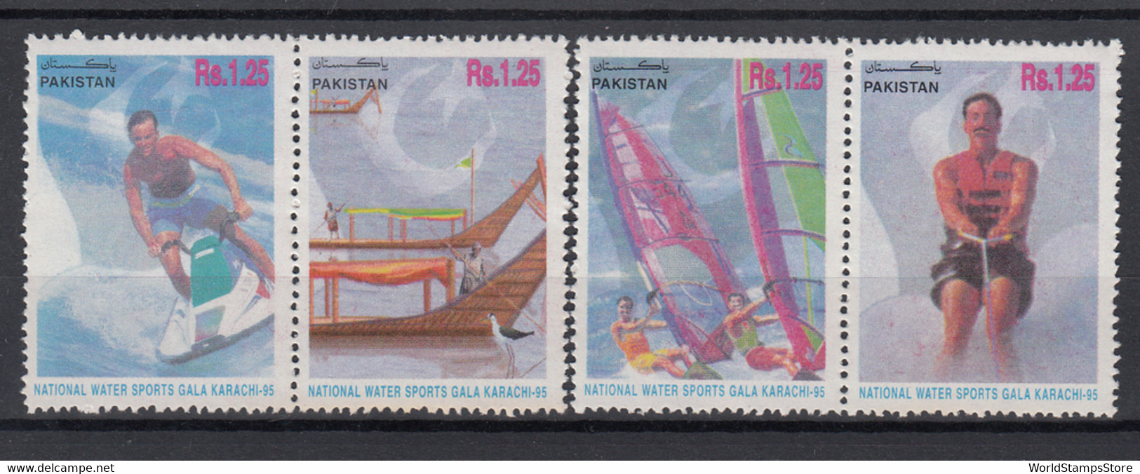 Pakistan 1995 National Water Sports Gala, Karachi. Set. MNH. VF. - Pakistan