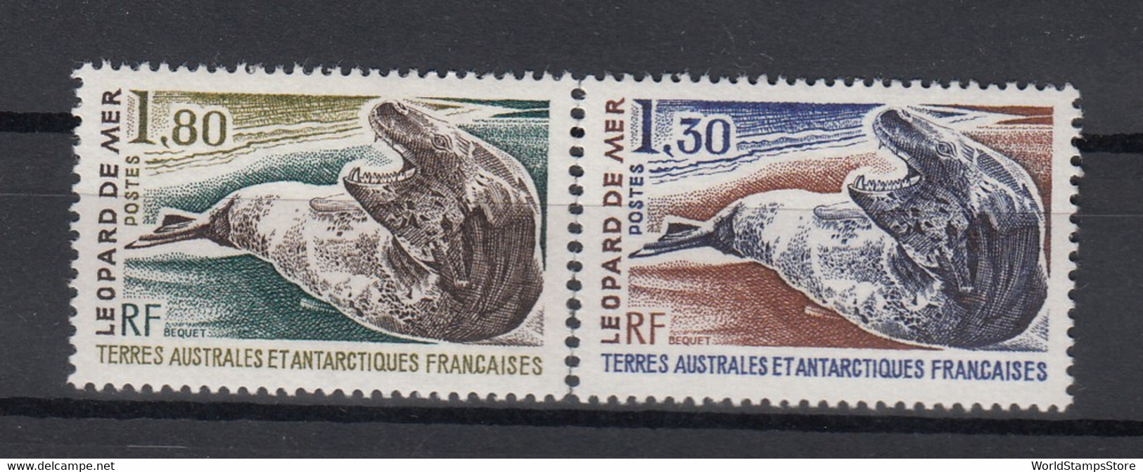 French Antarctic Territory 1980. Sea Leopard. Set. MNH. VF. - Neufs