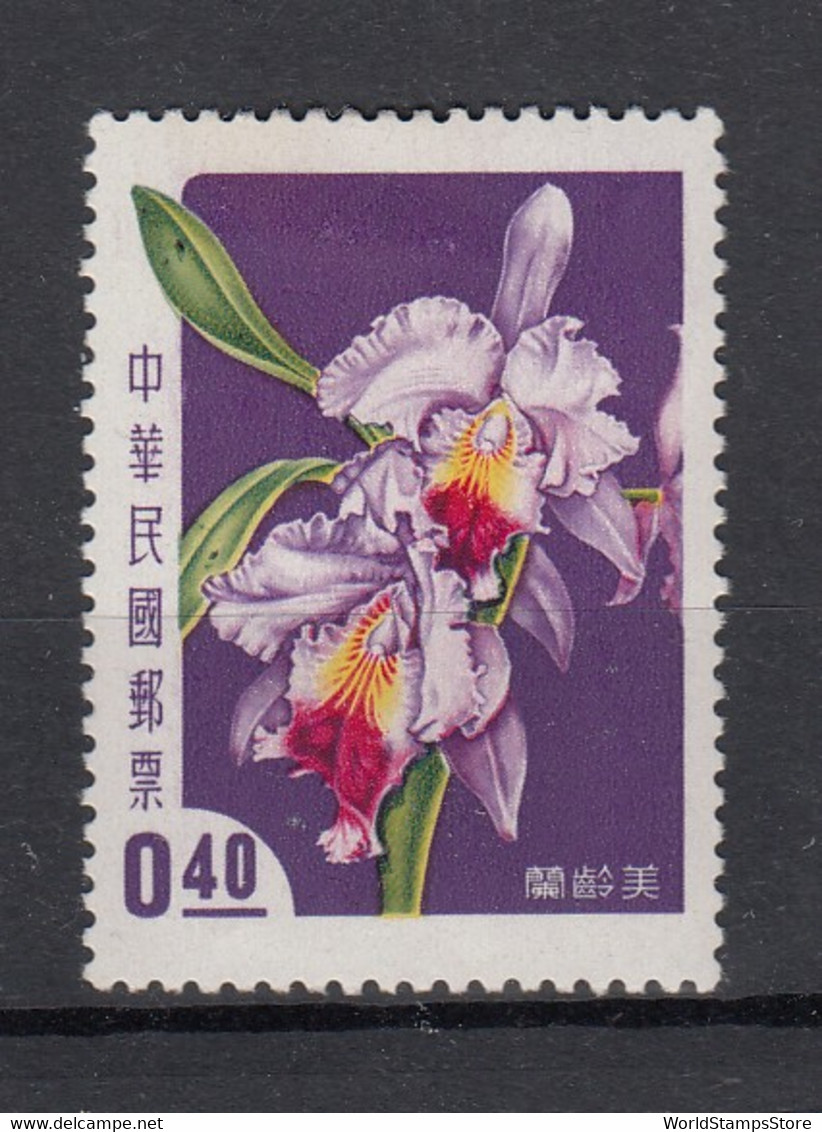 Taiwan (Rep. Of China) 1958 Flowers: Laelia Cattleya. 1 Val. MNH. VF. - Ongebruikt