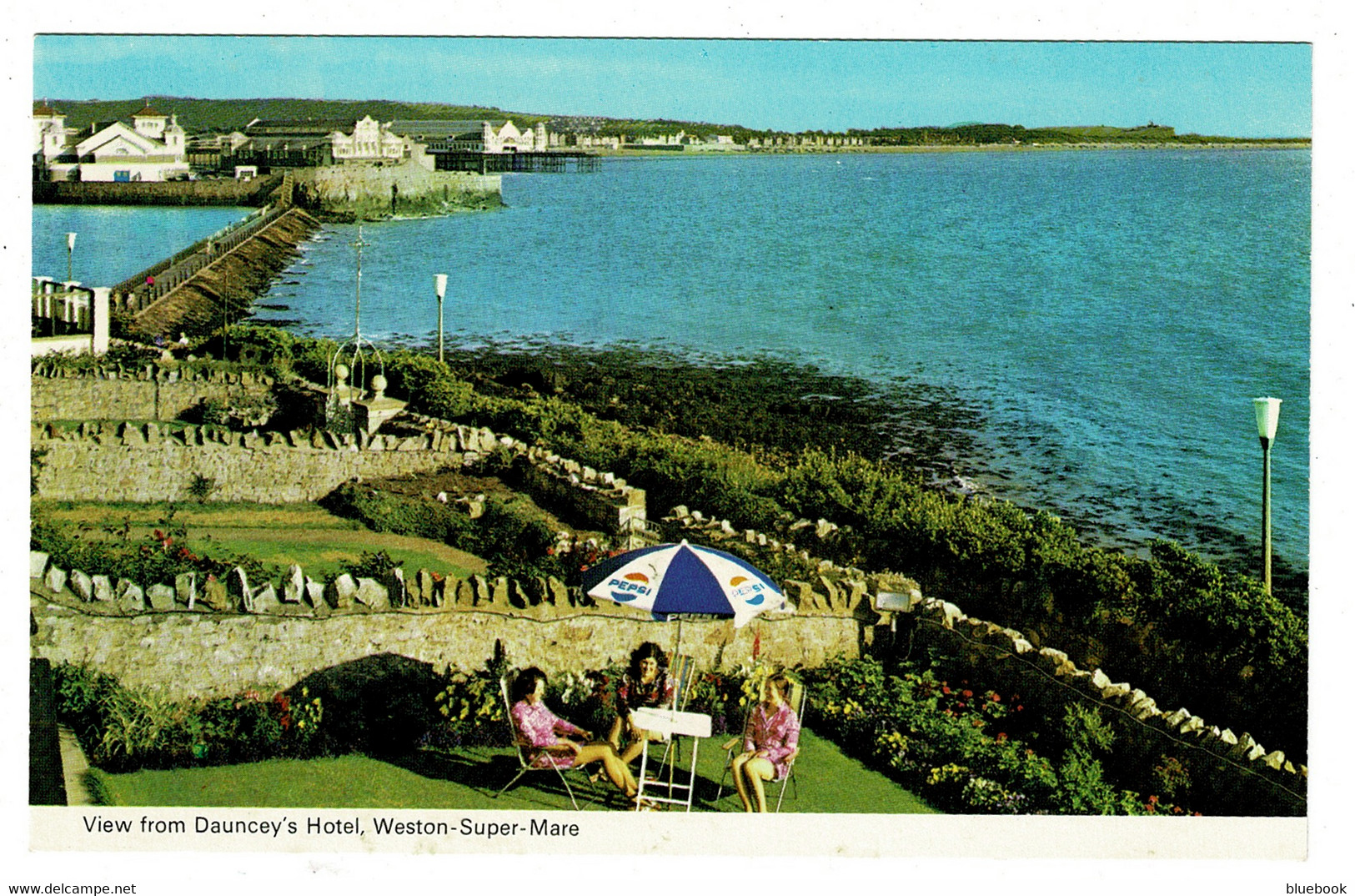 Ref 1398 - Postcard - View From Dauncey's Hotel Weston-Super-Mare - Somerset - Weston-Super-Mare