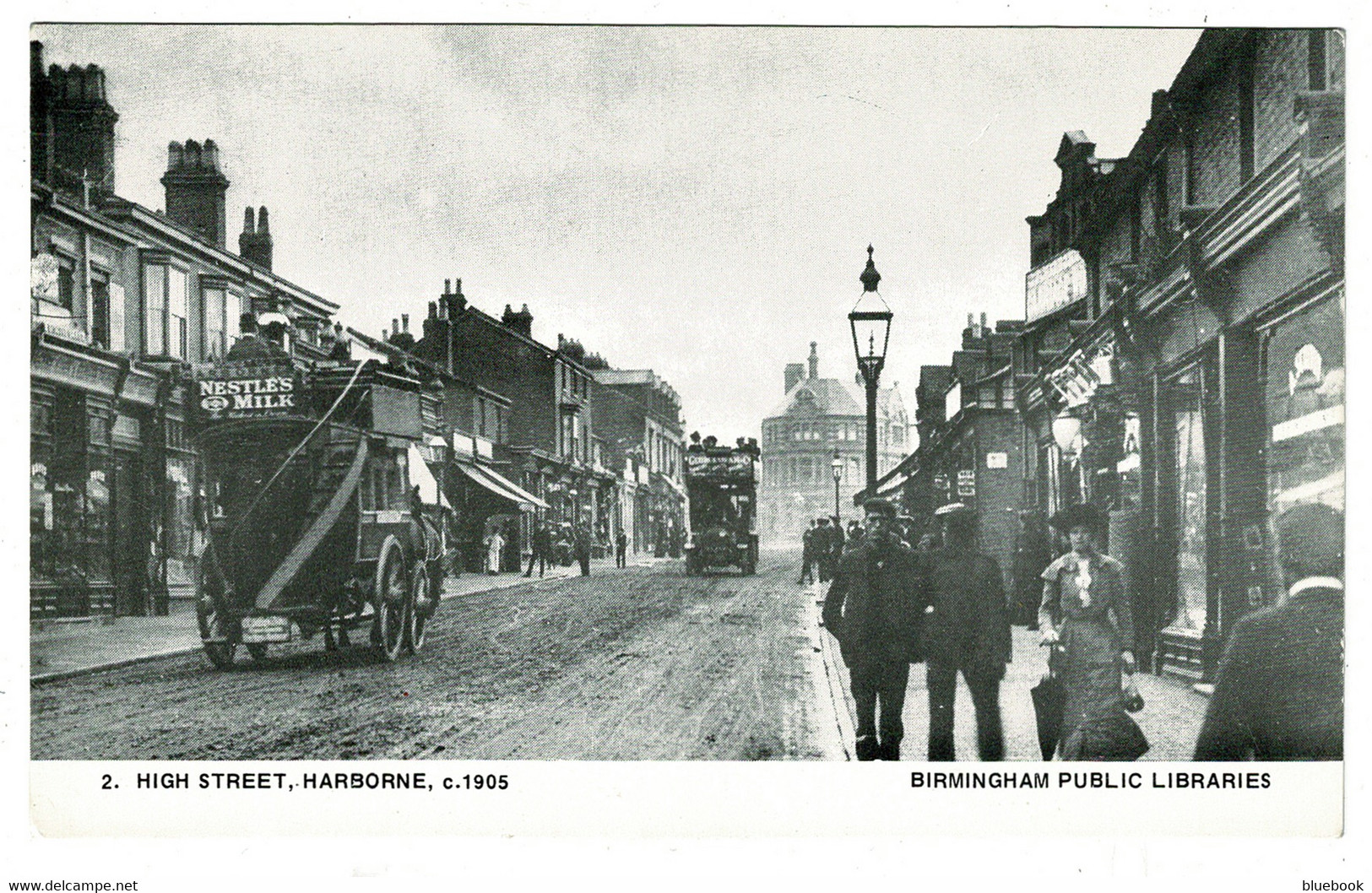 Ref 1398 - Reproduction Postcard - High Street Harborne Birmingham In 1905 - Warwickshire - Birmingham
