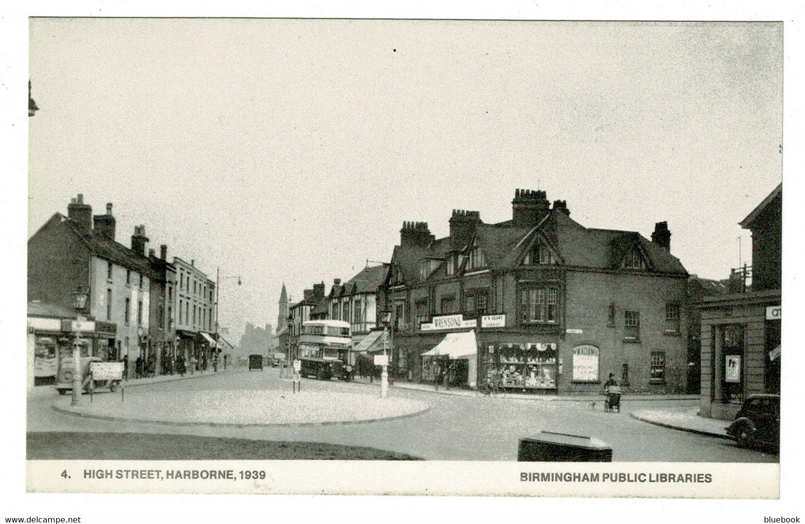 Ref 1398 - Reproduction Postcard - High Street Harborne Birmingham In 1939 - Warwickshire - Birmingham