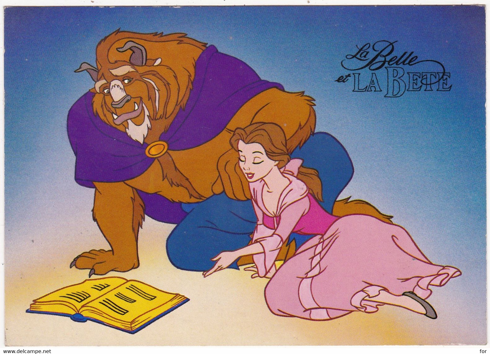 Disney : La Belle Et La Bête : C.p.m. - Grand Format ) édit. Chromovogue - Altri & Non Classificati