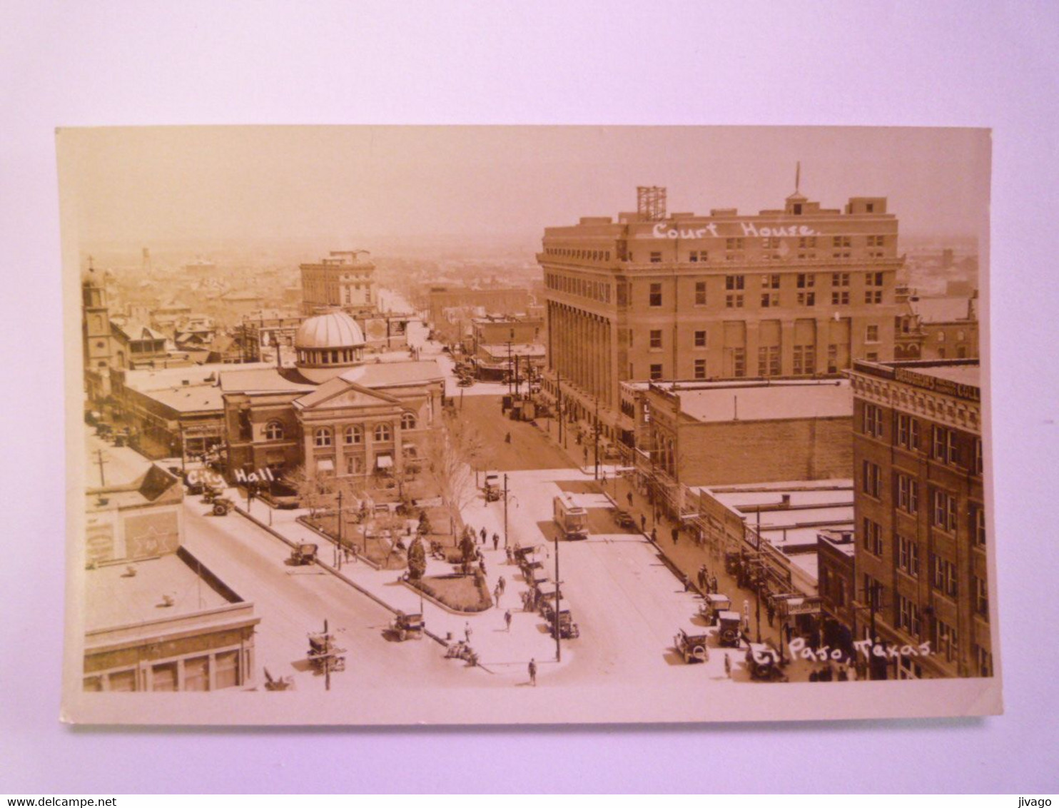 2020 - 7409  EL PASO  (TEXAS)  :  Court House  -  City Hall  (carte Photo)   XXX - El Paso