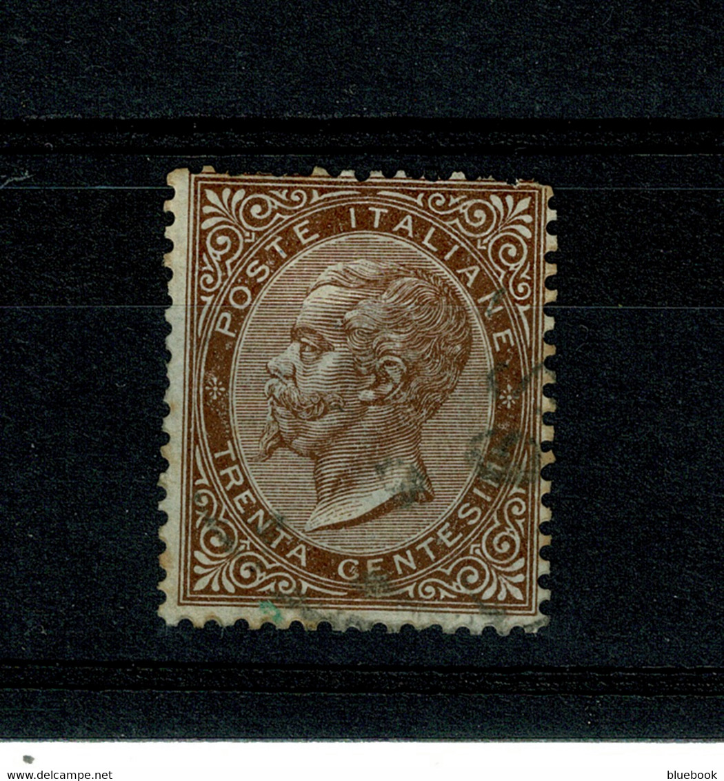 Ref 1400 - 1863 Italy - 30c Brown - Fine Used Stamp - SG 13 - Cat £21+ - Usati