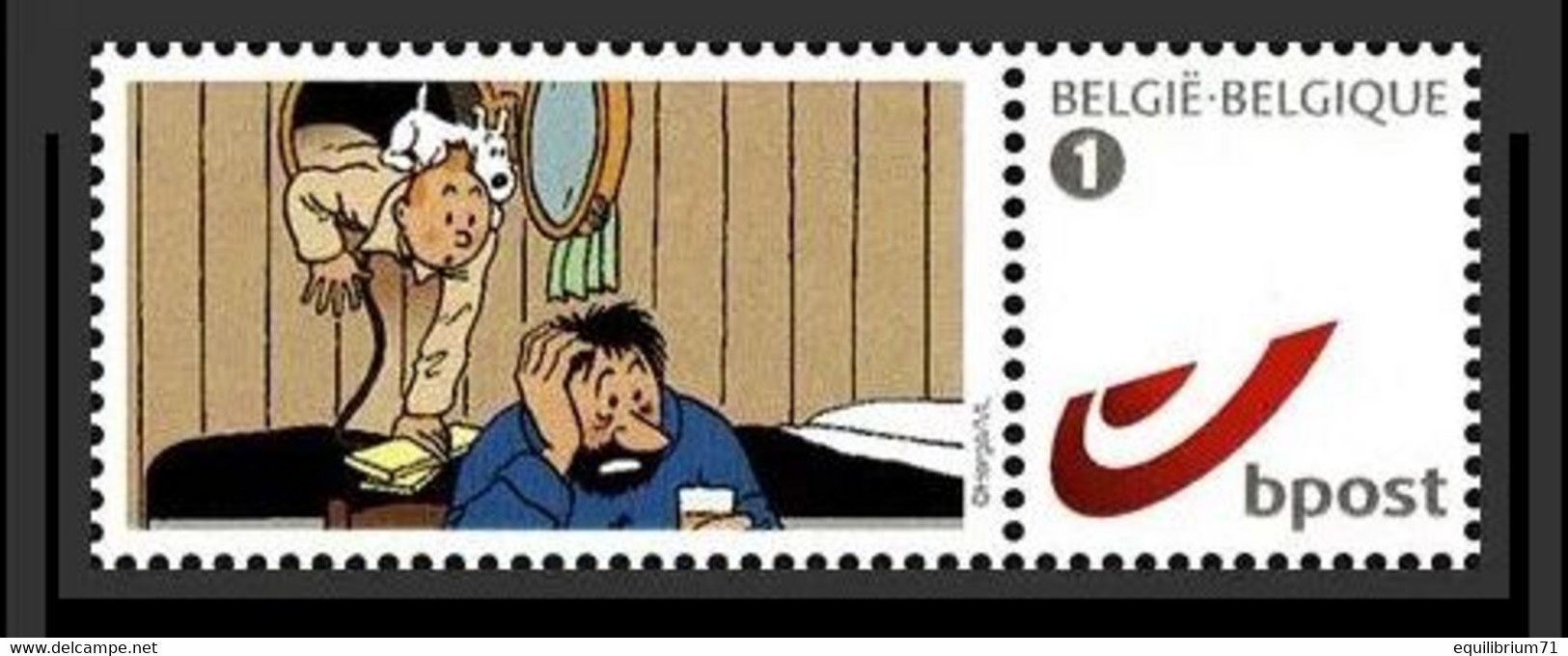 DUOSTAMP** / MYSTAMP**-  Tintin / Kuifje / Tim - Marine / (Hergé) - Philabédés (fumetti)