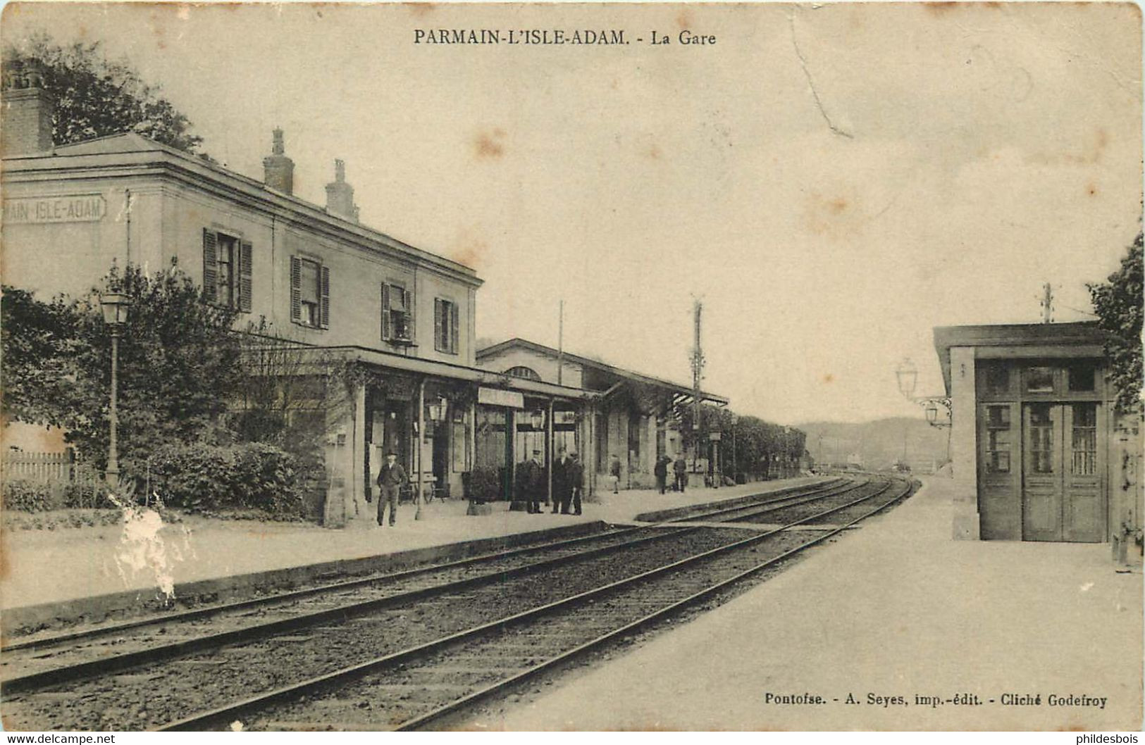 VAL D'OISE  PARMAIN L'ISLE ADAM  La Gare (état) - Parmain