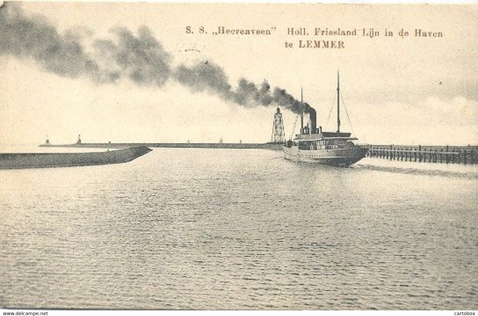 Lemmer, S.S. "Heerenveen" Holl. Friesland Lijn In De Haven Te Lemmer - Lemmer